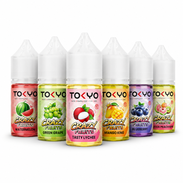 TOKYO Crazy Fruits 30ML E-Liquid - 35MG 50MG 50MG Extreme Multiple Flavors