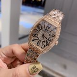 大人気フランクミュラー 時計 コピー レディース クオーツ 2色