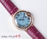 高品質カルティエ バロンブルー コピーシリーズ レディース 自動巻き2色