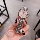 大人気新作カルティエ バロンブルー コピーシリーズ レディース 自動巻き2色