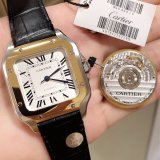 高品質カルティエ サントス コピーシリーズ レディース 自動巻き