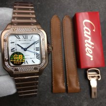 高品質カルティエ サントス コピーシリーズ レディース 自動巻き
