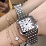 高品質カルティエ サントス コピーシリーズ レディース 自動巻き