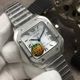 高品質カルティエ サントス コピーシリーズ レディース 自動巻き