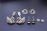 お洒落 スワロフスキー ピアス 偽物