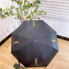 使い勝手良し 2024 サンローラン 新作 雨晴兼用折りたたみ傘 自動開閉 偽物