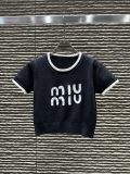 人気急上昇新作 2026 ミュウミュウ 新作 半袖Tシャツ コピー 4色