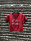 激安価格！ 2026 ミュウミュウ 新作 半袖Tシャツ スーパーコピー 4色