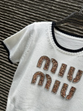 激安価格！ 2026 ミュウミュウ 新作 半袖Tシャツ スーパーコピー 4色