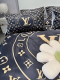 絶対欲しい！ルイヴィトン 2026新作 掛け布団カバーセット4点 ダブルサイズ/キングサイズベッド シルクベッドカバー 新居寝具用品
