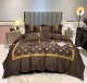 世界中で大人気♪ ルイヴィトン 2026新作 掛け布団カバーセット4点 ダブルサイズ/キングサイズベッド 綿生地ベッドカバー 新居寝具用品