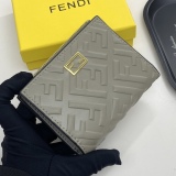 超限定♪ フェンディ 男女兼用 折り財布 偽物 8358