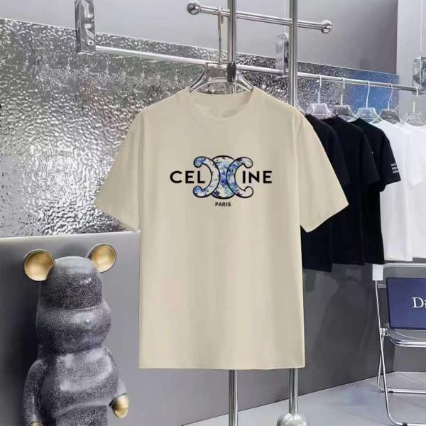 日本未入荷 2026 セリーヌ 新作 半袖Tシャツ 偽物
