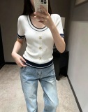 注目アイテム♡ 2026 シャネル 新作 半袖Tシャツ コピー 2色