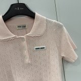 注目度抜群！ 2026 ミュウミュウ 新作 半袖Tシャツ スーパーコピー