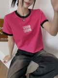 人気急上昇新作 2026 ミュウミュウ 新作 半袖Tシャツ 偽物