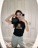 入手困難品！  2026 セリーヌ 新作 半袖Tシャツ スーパーコピー 2色