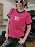 人気急上昇新作 2026 ミュウミュウ 新作 半袖Tシャツ 偽物