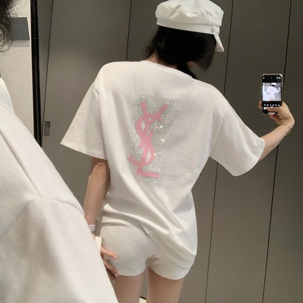 すぐ届く 2026 サンローラン 新作 半袖Tシャツ スーパーコピー