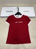 お洒落 2026 サンローラン 新作 半袖Tシャツ コピー 2色
