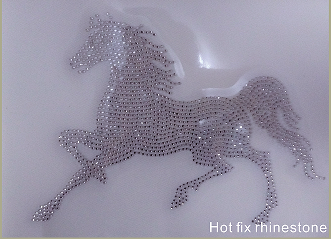 hot fix rhinestone horse