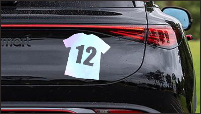 Reflective Car Magnets iridescence color t shirt