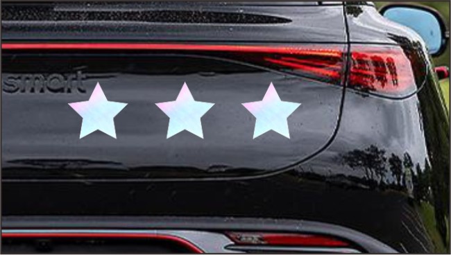 DIY magnets Reusable Reflective Car Magnets iridescence color 3 stars