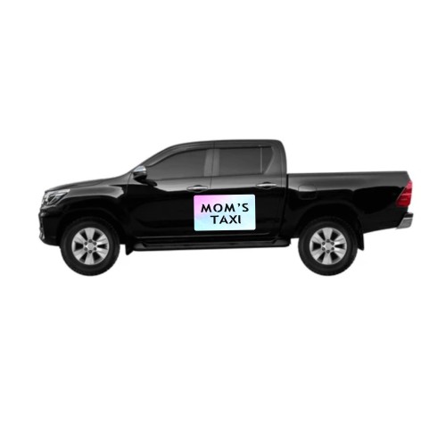 Reflective Car Magnets iridescence color MOM'S Taxi sign
