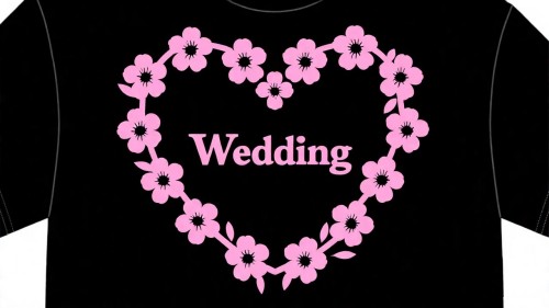 Wedding T01 vinyl heat transfer