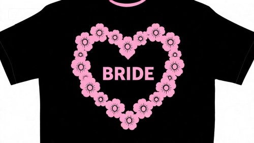 Wedding T04 vinyl heat transfer