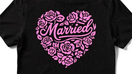 Wedding T05 vinyl heat transfer