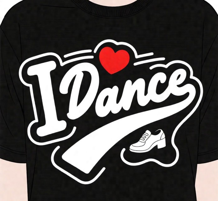 Dance T4 vinyl heat transfer
