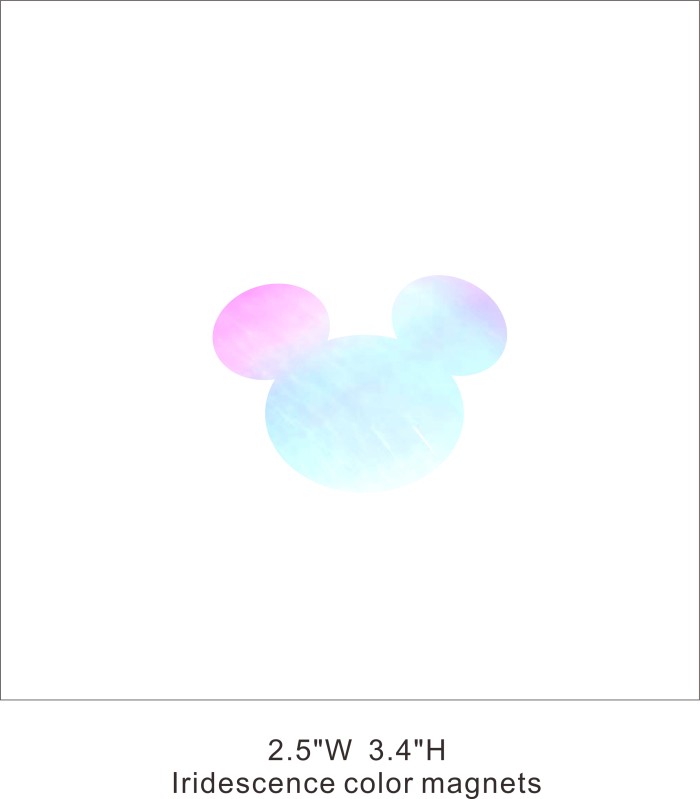 Custom Reflective Car Magnets iridescence color Mickey Taxi sign