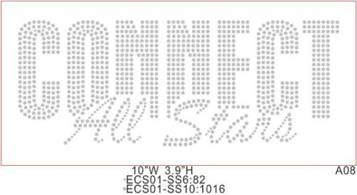 Dazzling Rhinestone Sheet T12 Connect all stars