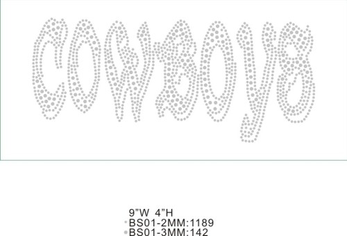 Cowboys Rhinestone Designs T22 cowboys