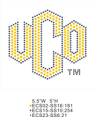 Custom Logo Rhinestone Sheet T17 UCO-yellow