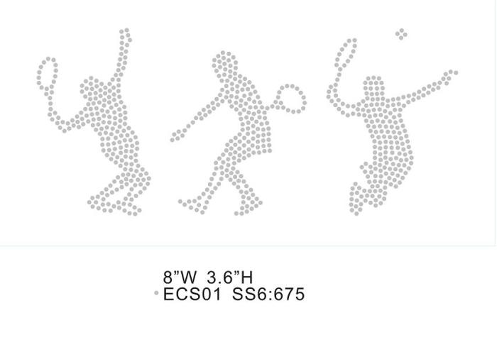 Badminton iron on patterns T60 Badminton