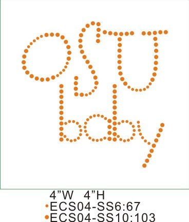 Printable heat press patterns T56 OSU baby
