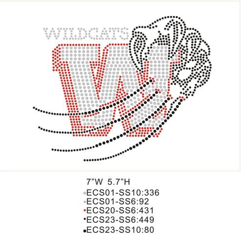 Wildcats fashion rhinestones T24 Wildcats