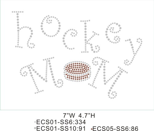 Team heat press patterns T67 Hockey mom