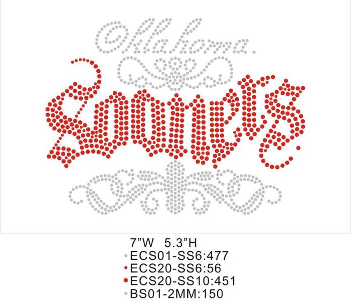 Manufacturer rhinestone designs T72 Sooners