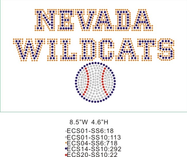 Top Manufacturer rhinestone designs T73 Nevada wildcats