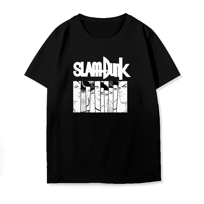 SLAMDUMK熱夏用アニメプリント柄Tシャツ