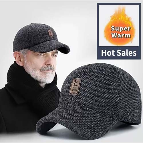 Last day 50% off - Winter Baseball Cap--With Ear Muffs