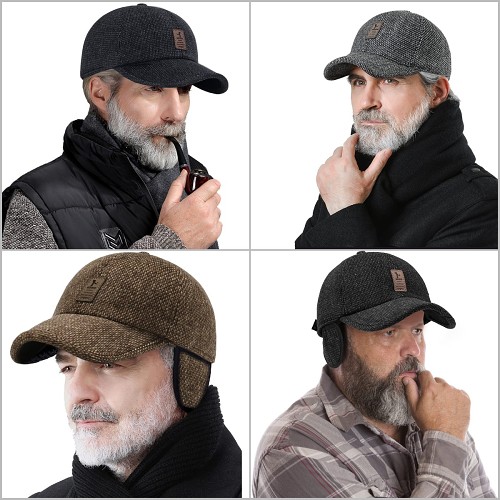 Last day 50% off - Winter Baseball Cap--With Ear Muffs