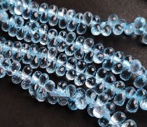 TOPAZ drop faceted  7-8mm sky blue 20cm  for DIY jewelry making loose beadsFPPJ wholesale nature gemstone