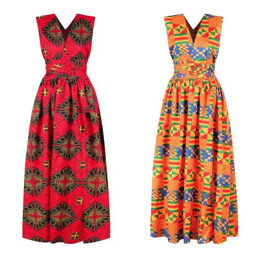 Long African Dress Women Traditional African Clothing Dashiki Ankara Maxi Dresses Elegant Multiple Wear Print Summer Style 2020