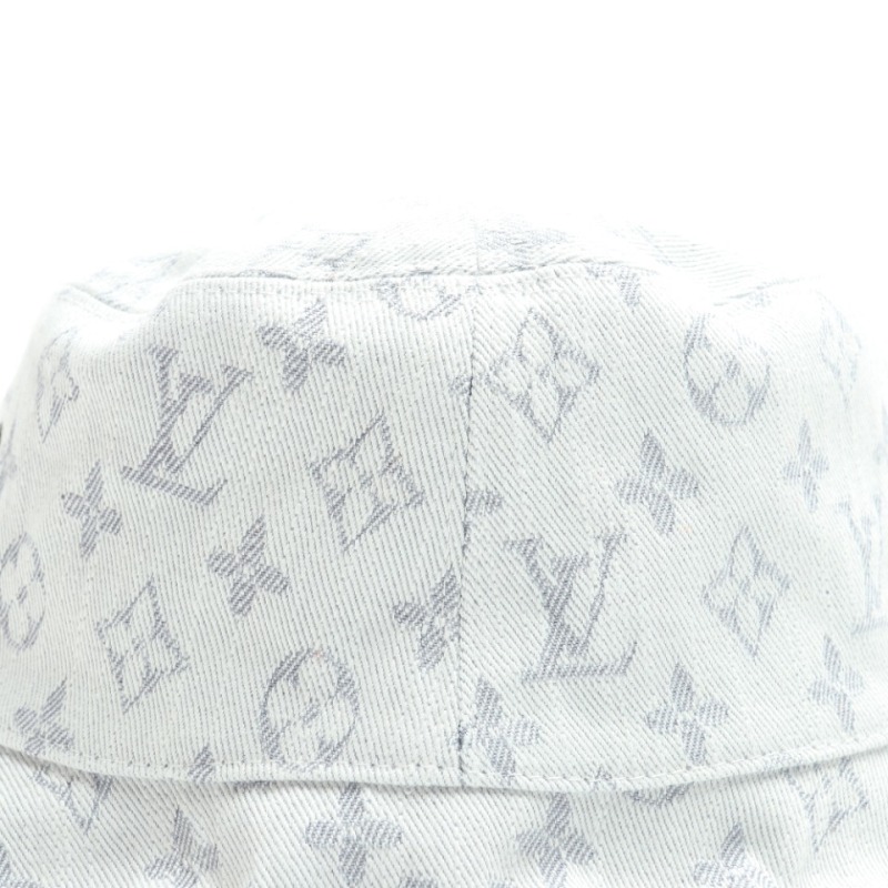 Louis Vuitton classic fisherman hat with dark print and logo