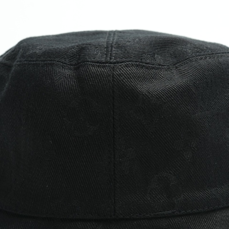 Louis Vuitton classic fisherman hat with dark print and logo