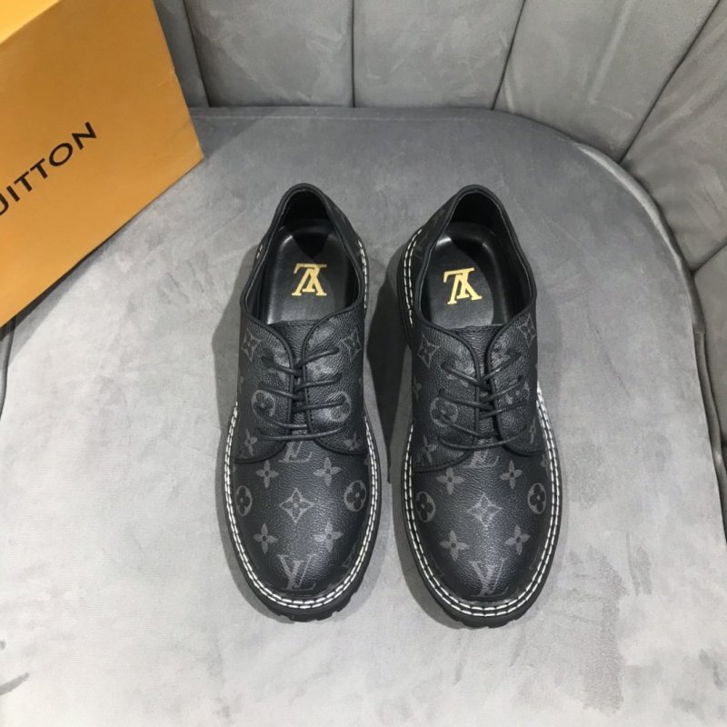 LV Men's New Single Shoe 2020 Counter Synchronously Launches Italian Imported Cowhide Upper, Imported Sheepskin Lined Shoe